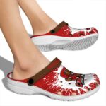 customized cornell big red splash art clog best selling