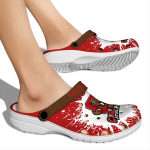 customized cornell big red splash art clog fashion forward