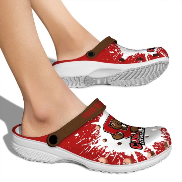 customized cornell big red splash art clog fashion forward