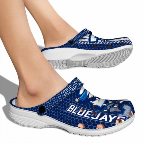 customized creighton bluejays contrasting stripes clog fashion forward