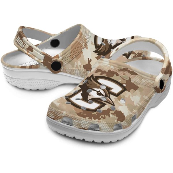 customized creighton bluejays desert camo clog high quality