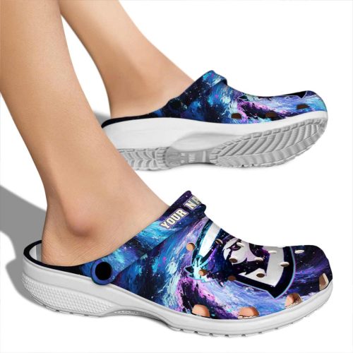 customized creighton bluejays galaxy swirl clog fashion forward
