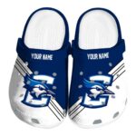 customized creighton bluejays striped accents clog best selling