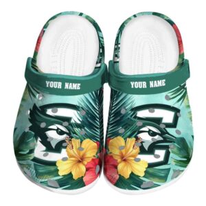 customized creighton bluejays tropical vibes clog best selling