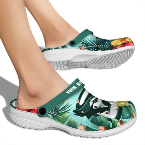 customized creighton bluejays tropical vibes clog fashion forward