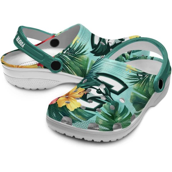 customized creighton bluejays tropical vibes clog high quality