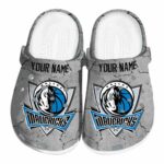customized dallas mavericks cracked texture clog best selling