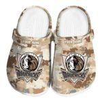 customized dallas mavericks desert camo clog best selling