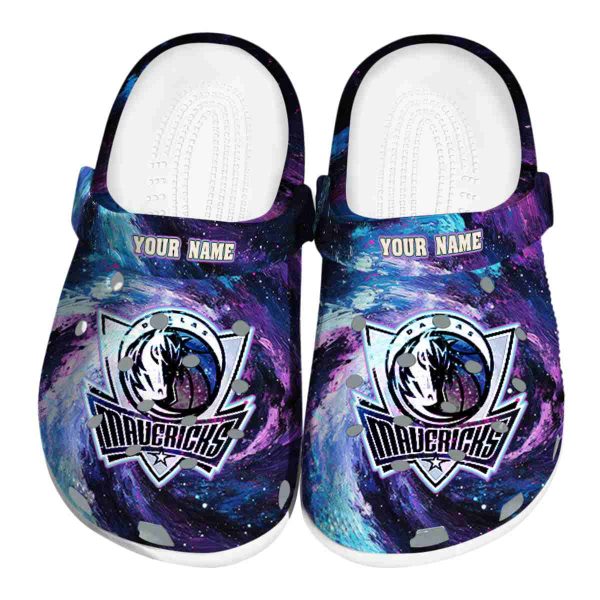 customized dallas mavericks galaxy swirl clog best selling