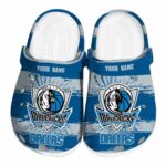 customized dallas mavericks paint splatter graphics clog best selling