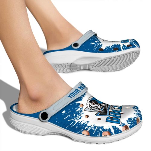 customized dallas mavericks splash art clog fashion forward