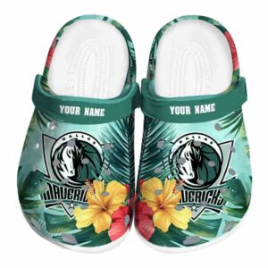 customized dallas mavericks tropical vibes clog best selling