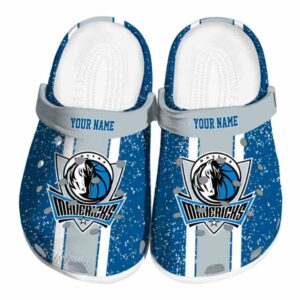customized dallas mavericks vertical stripes clog best selling