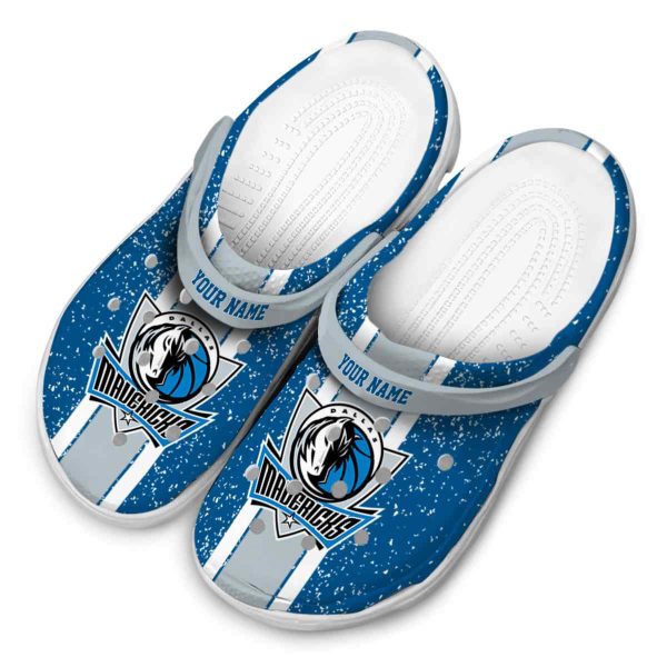 customized dallas mavericks vertical stripes clog latest model