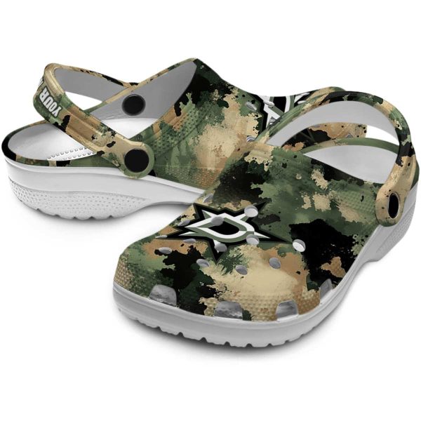 customized dallas stars camouflage craze clog high quality