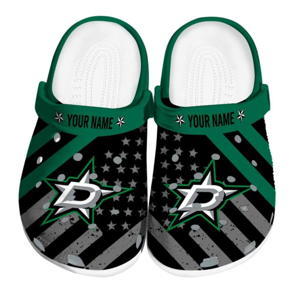 customized dallas stars star spangled graphic clog best selling