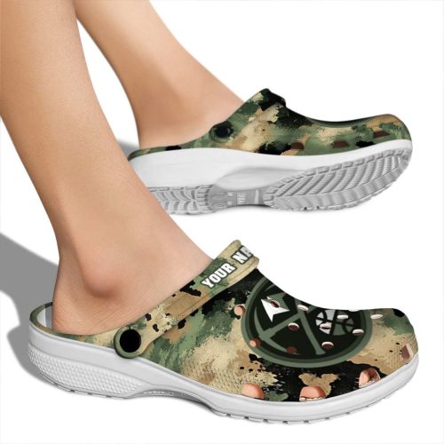 customized denver nuggets camouflage craze clog fashion forward