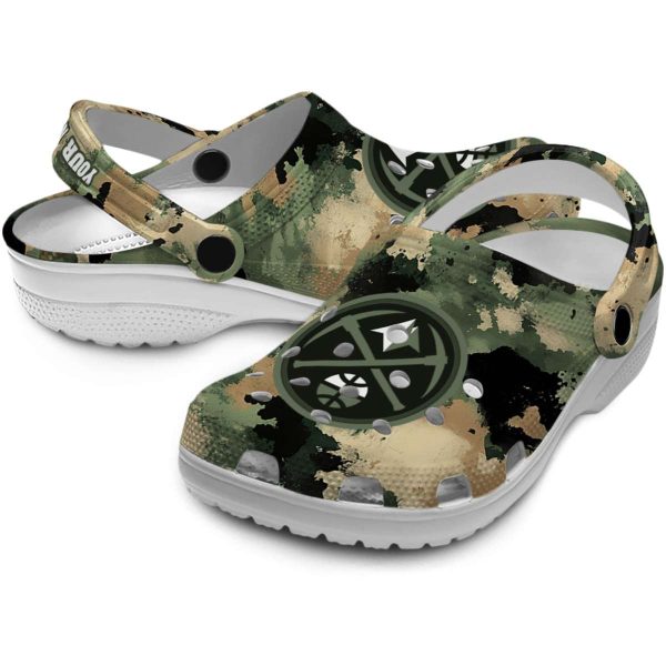 customized denver nuggets camouflage craze clog high quality