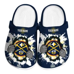 customized denver nuggets gripping hand clog best selling