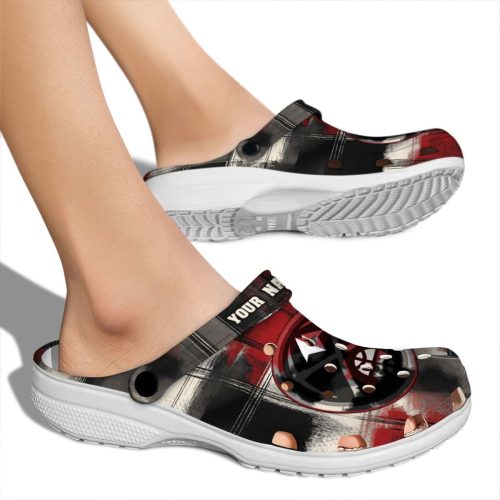 customized denver nuggets plaid fusion clog fashion forward