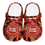 customized detroit pistons autumn leaves clog best selling