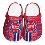 customized detroit pistons contrasting stripes clog best selling