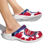 customized detroit pistons splatter pattern clog best selling