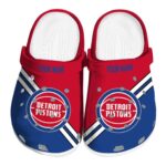 customized detroit pistons striped accents clog best selling