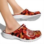 customized detroit red wings autumn leaves clog best selling
