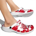 customized detroit red wings splatter pattern clog best selling