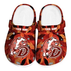 customized drake bulldogs autumn leaves clog best selling