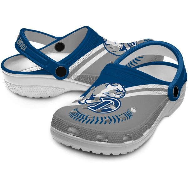 customized drake bulldogs baseball motif clog high quality