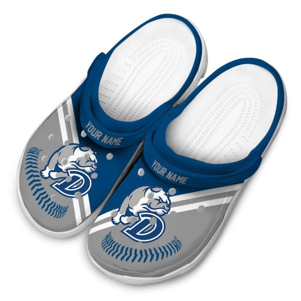 customized drake bulldogs baseball motif clog latest model