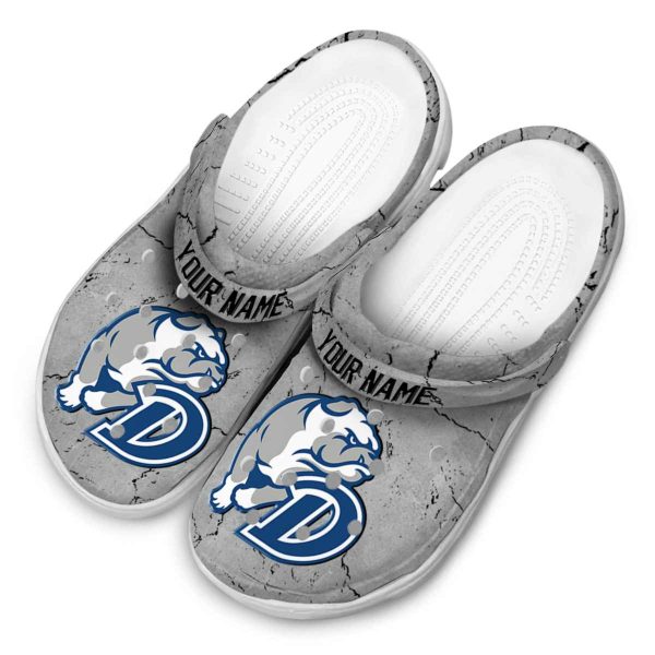 customized drake bulldogs cracked texture clog latest model