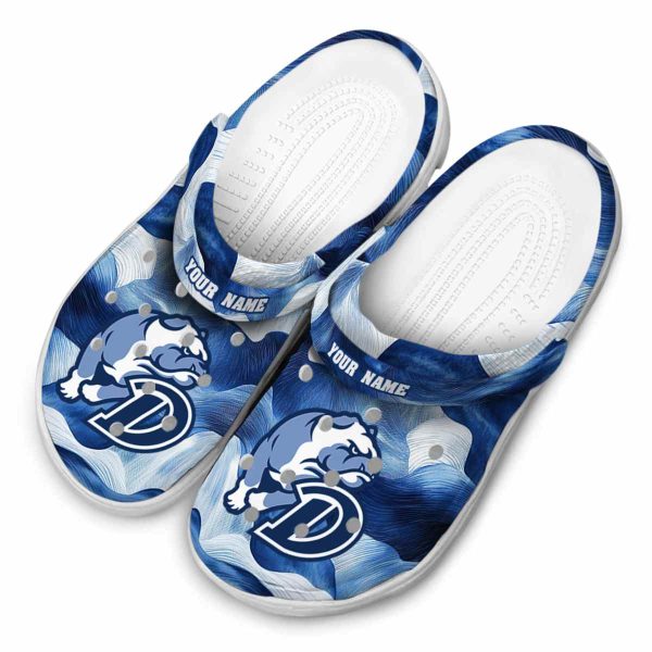 customized drake bulldogs ocean waves clog latest model