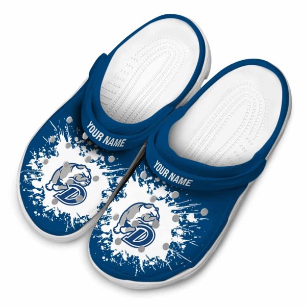 customized drake bulldogs splatter background clog latest model