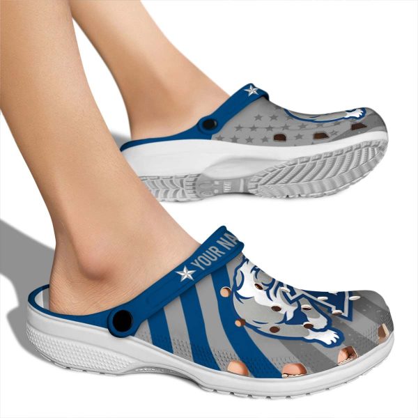 customized drake bulldogs star spangled graphic clog fashion forward
