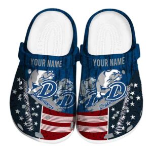 customized drake bulldogs star spangled side pattern clog best selling