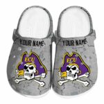 customized east carolina pirates cracked texture clog best selling
