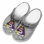 customized east carolina pirates cracked texture clog best selling