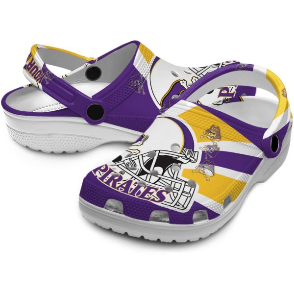 customized east carolina pirates football helmet clog high quality