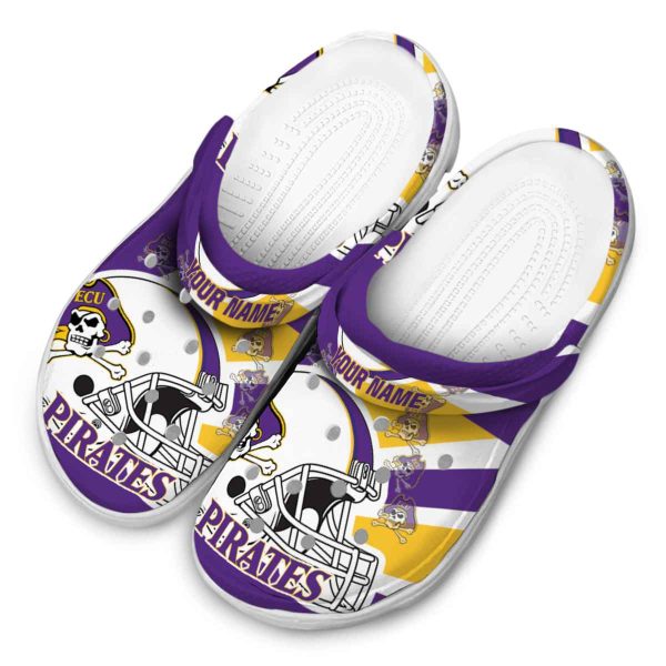 customized east carolina pirates football helmet clog latest model