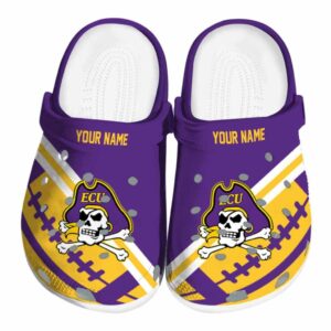 customized east carolina pirates football motif clog best selling