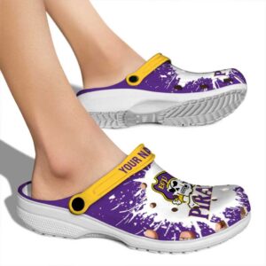 customized east carolina pirates splash art clog fashion forward