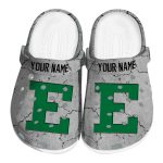 customized eastern michigan eagles cracked texture clog best selling