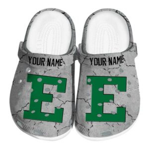 customized eastern michigan eagles cracked texture clog best selling