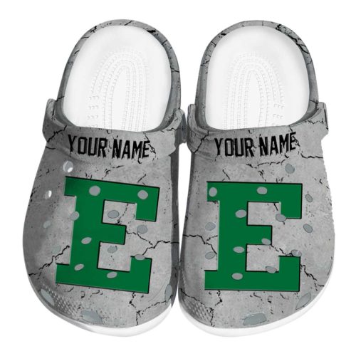customized eastern michigan eagles cracked texture clog best selling