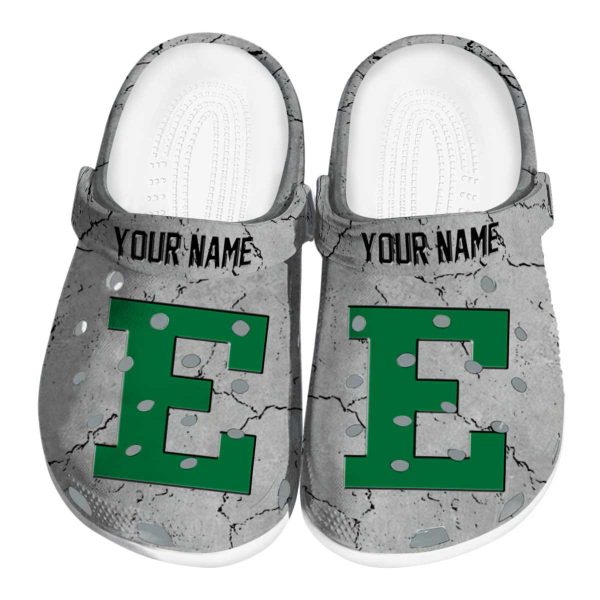 customized eastern michigan eagles cracked texture clog best selling