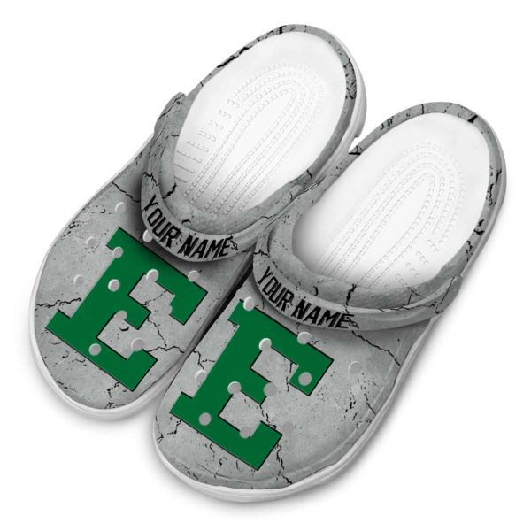 customized eastern michigan eagles cracked texture clog latest model