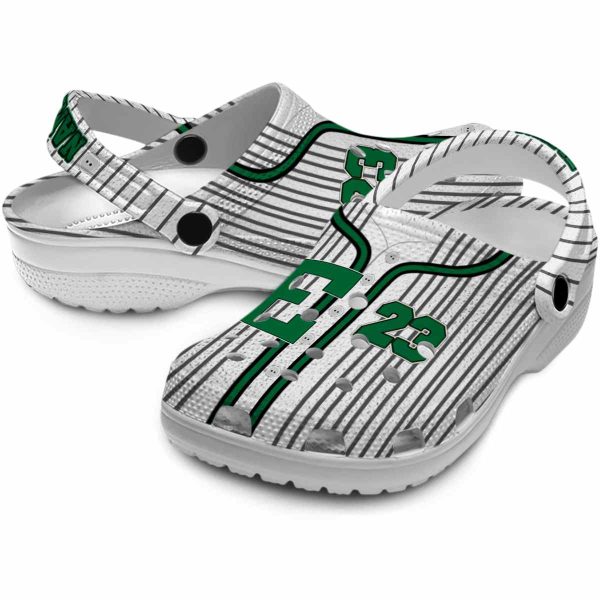 customized eastern michigan eagles pinstripe pattern clog high quality